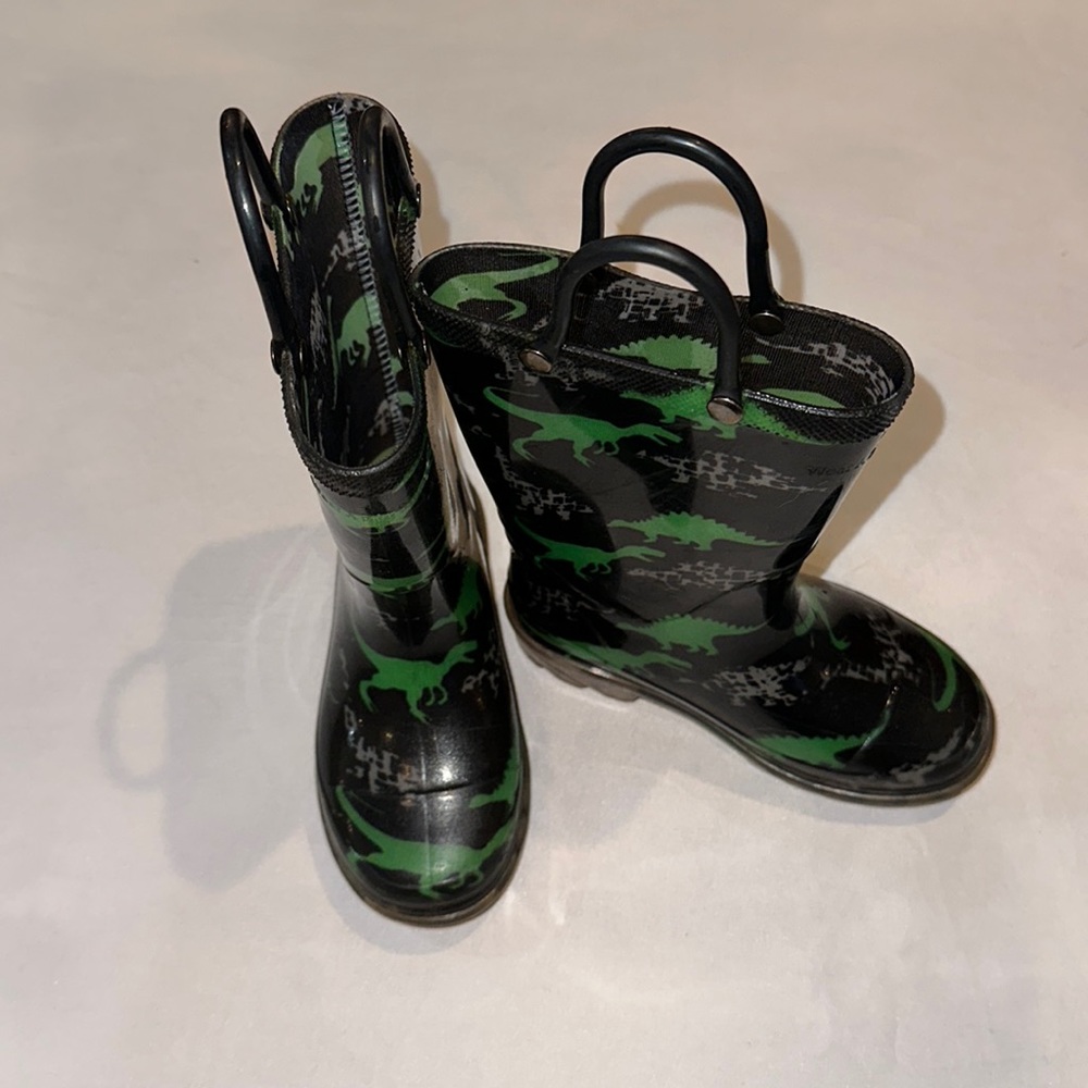 Western fire chief light up dinosaur boots